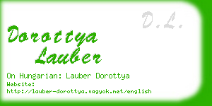 dorottya lauber business card